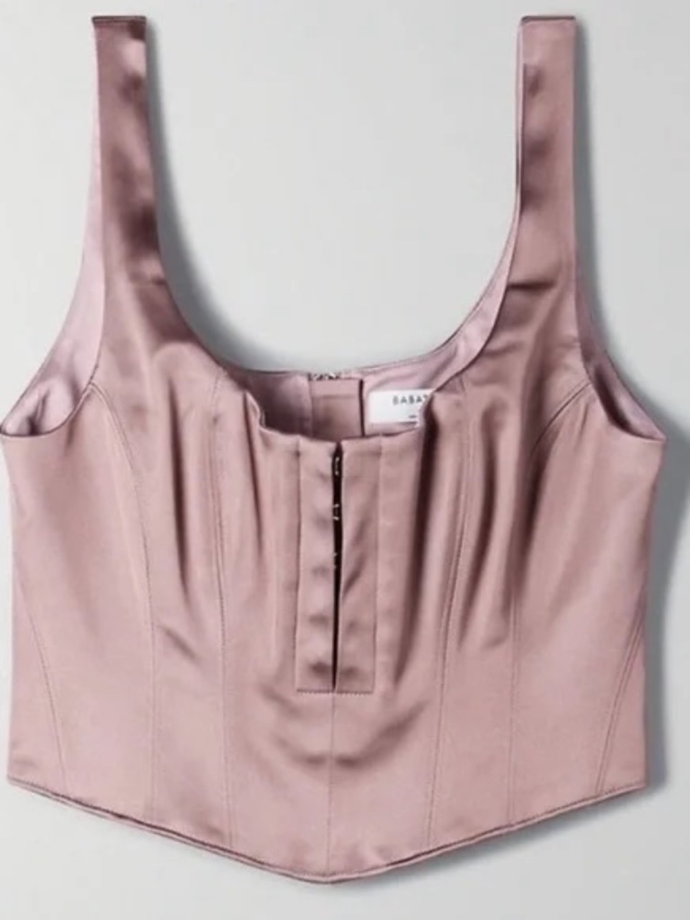 NWOT Aritzia Babaton Tempt Top Mauve Satin Corset Size 0 Purple Tank Top